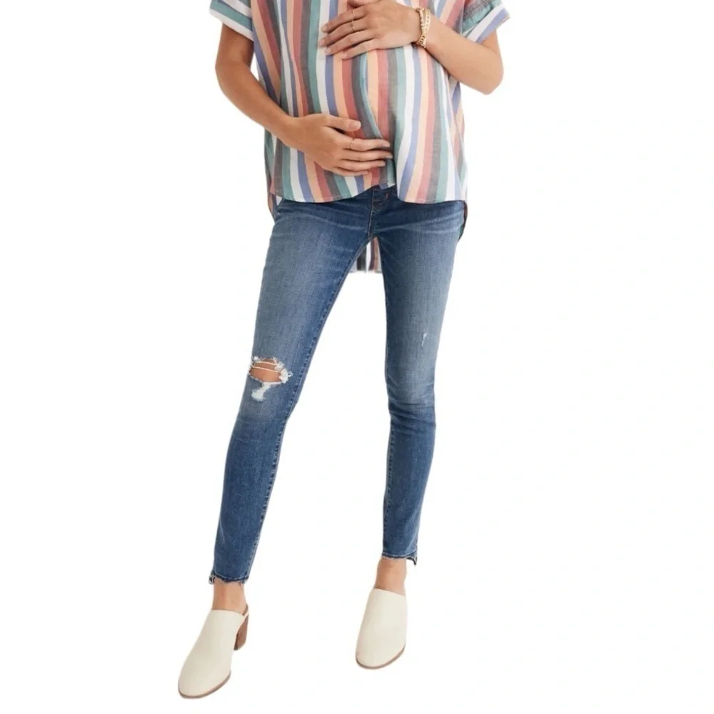 Madewell Maternity Skinny Jeans in Everton Wash Sz 26 - Picture 1 of 9